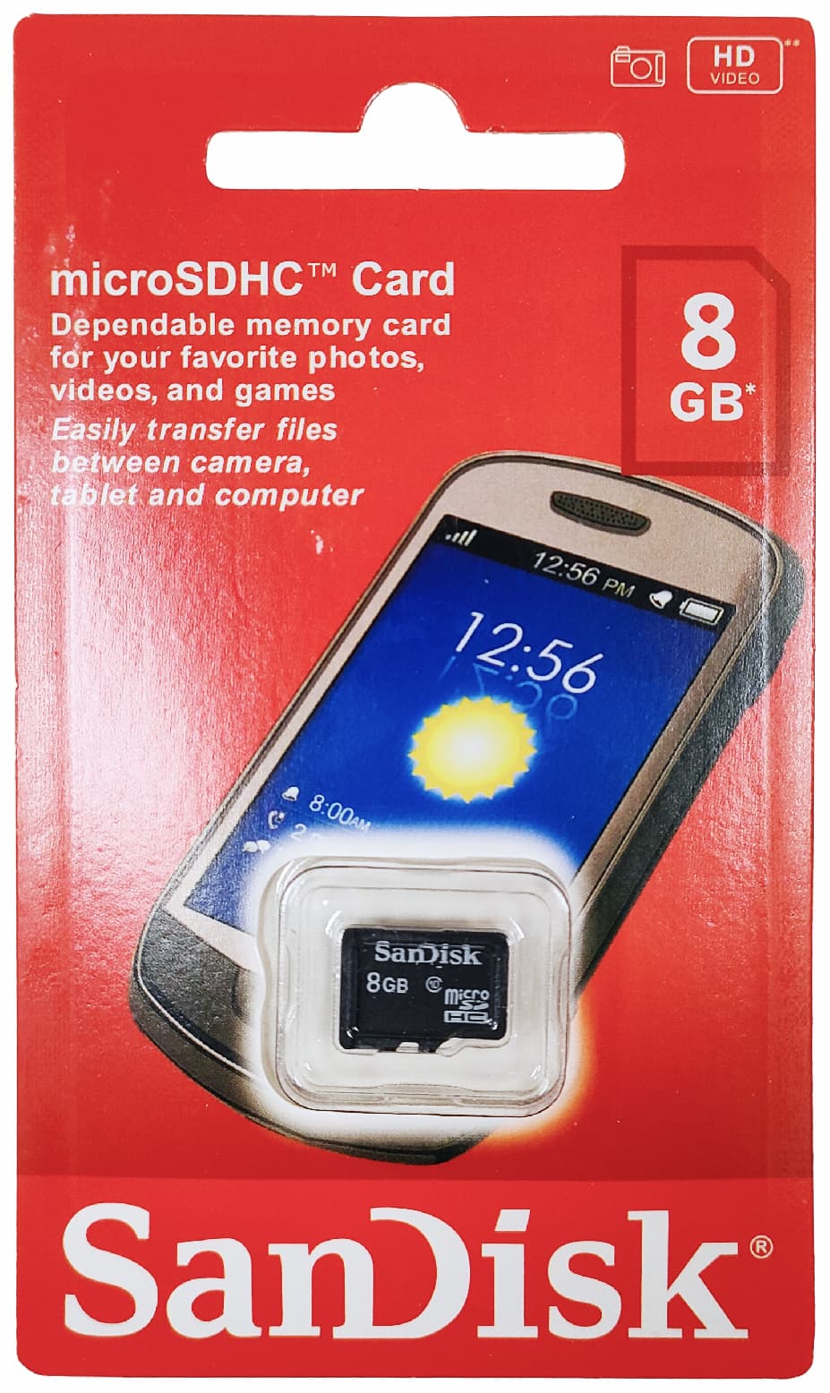 Main image of SanDisk microSD 8GB Class 10