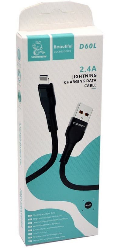 Main image of Denmen D60L для Lightning 2.4А (1м)