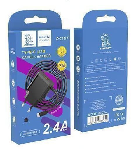 Main image of Denmen DC10T 1USB+кабель для Type-C (2.1А)