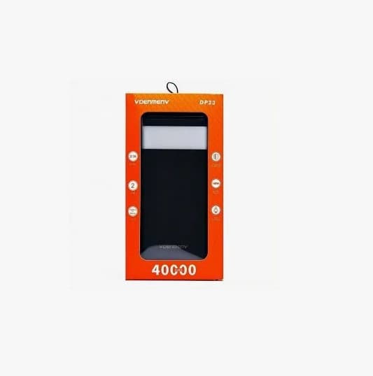Main image of Denmen DP23 (40000mAh) 2USB+PD+microUSB, LCD/LED 2A QC3.0 белый
