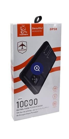 Main image of Denmen DP38 (10000mAh) 2USB+PD, LCD 2.1A QC3.0 белый
