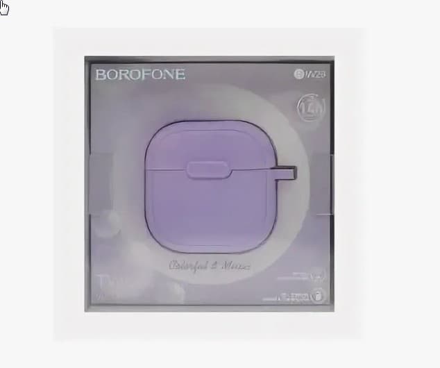Borofone BW29 TWS : чехол в подарок, BT 5.3, емк. акб 30/300mAh, IPX5,2 микр. (лаванда)