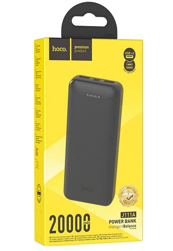 Main image of Hoco J111A 20000mAh 2USB,  2A (черный)