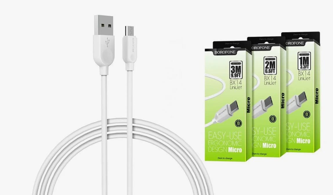 Borofone BX14 для Micro-USB 2.4A (2м)