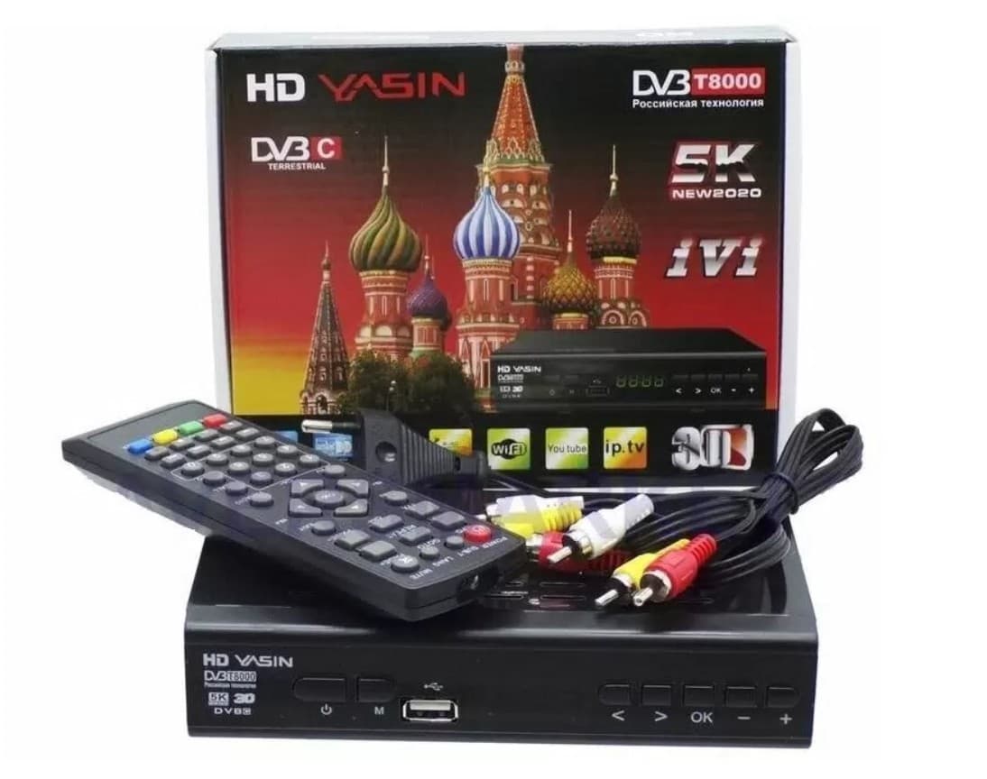 Main image of YASIN T8000 (цифровое ТВ, IPTV, YouTube)