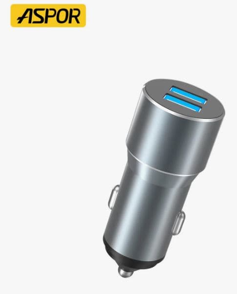 Main image of ASPOR A931 2USB для TYPE-C, 3.4A (серый)
