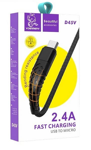 Main image of Denmen D45V для MicroUSB 2.4А 1м