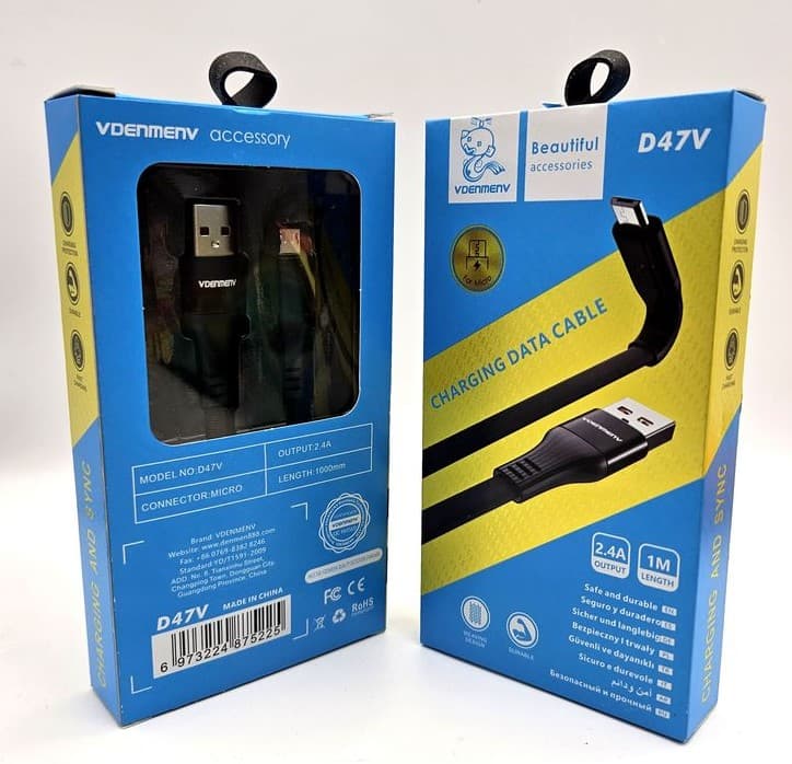 Main image of Denmen D47V для MicroUSB 2.4А 1м