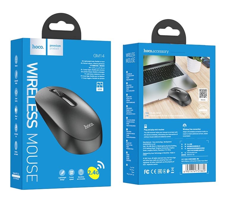 Main image of Hoco GM14 Platinum 2.4G business (черный)