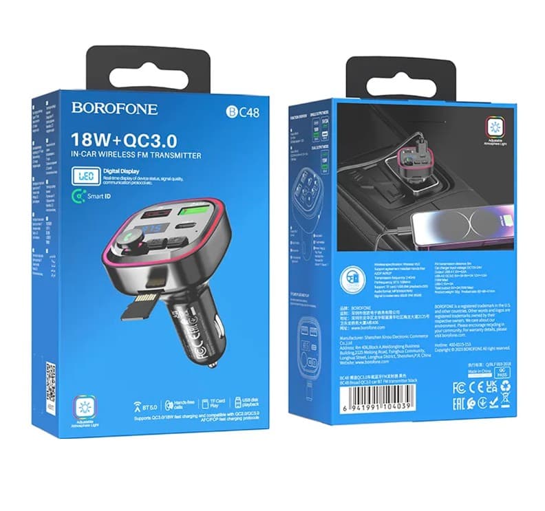Main image of Borofone BC48 2USB 3.1A, PD Bluetooth 5.0