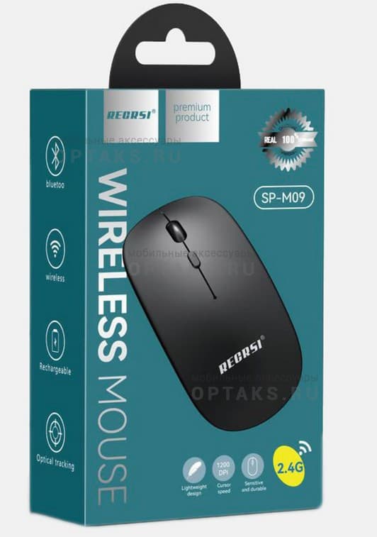 Main image of RECRSI SP-M09 2.4G, 1200DPI (черный)