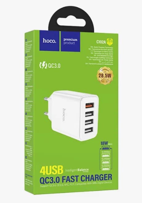 Main image of Hoco C102A QC3.0, PD 28.5W (4USB)