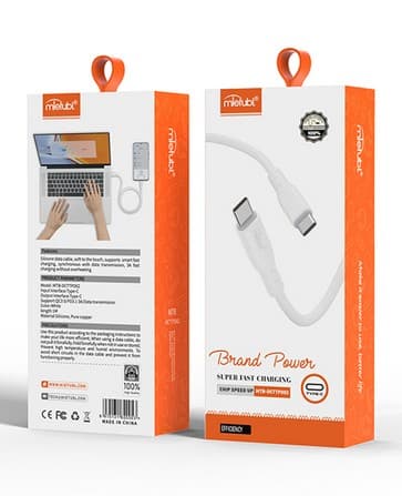 Mietubl TPD02 PD для Type-C, 3A/30W 1m (белый)