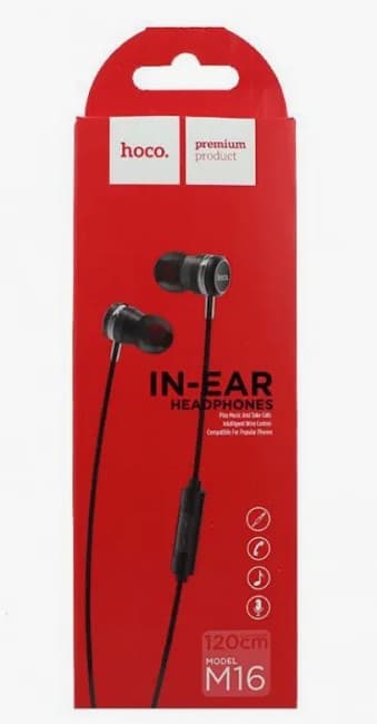 Main image of Hoco M16 Ling sound metal 1.2m (черный)