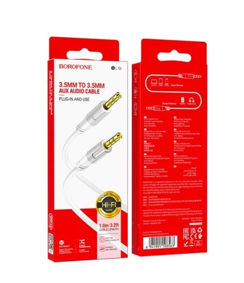 Borofone BL19 для AUX 3.5mm (1м)