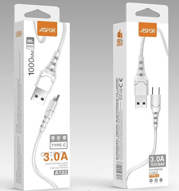 ASPOR A102 3A, для Type-C (1m)