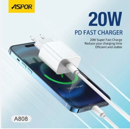 Main image of ASPOR A808 PD для Lightning 20W (белый)