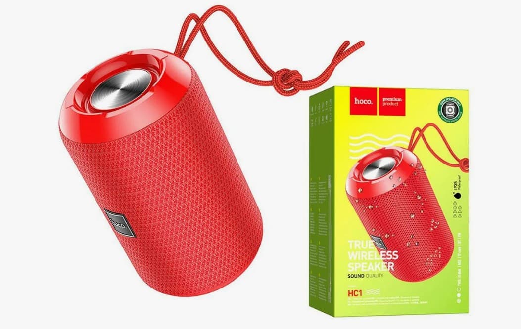Hoco HC1 BT5.0 / 5W, 1200mAh (красный)