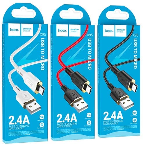 Hoco X95 для Micro-USB 2,4A  (1м)