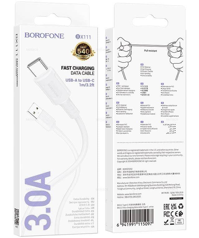 Main image of Borofone B111 для Type-C 3.0A (1м)