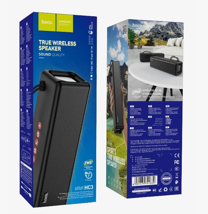 Hoco HC3 BT5.0 / 5W*2, 2400mAh (черный)