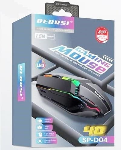 Main image of RECRSI SP-D04 игровая RGB (черный)