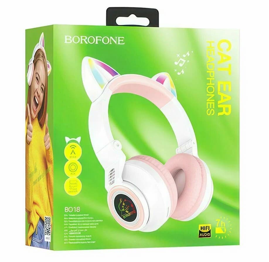 Main image of Borofone BO18 Cat BT 5.0, 400mAh (белый)