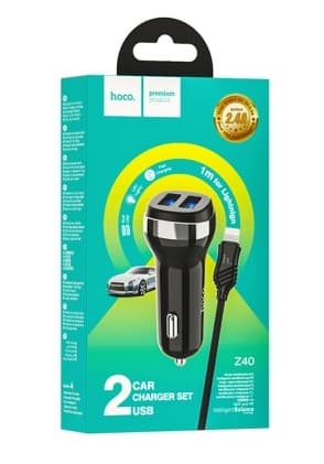 Main image of Hoco Z40 2USB для Lightning (2.4A)