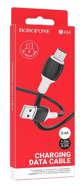 Borofone BX84 для MicroUSB 2.4А (1m)