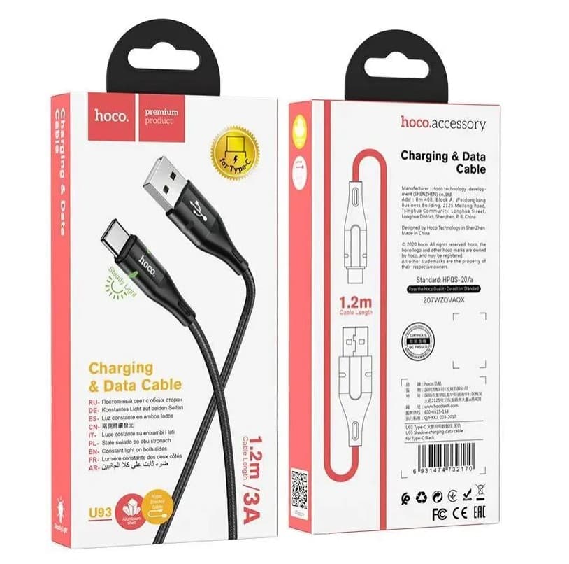 Hoco U93 для Type-C 3A (1.2м)