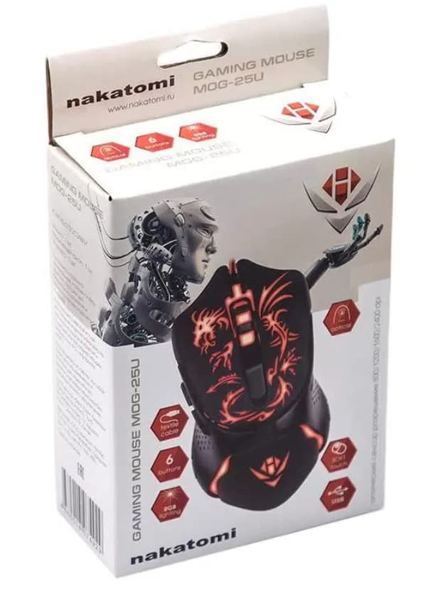 Main image of Nakatomi MOG-25U Gaming mouse игровая
