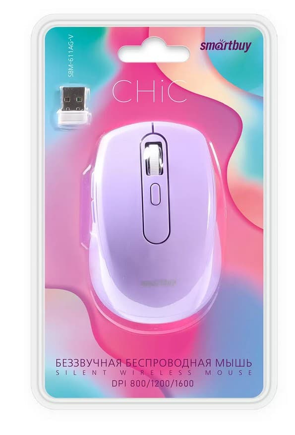 Main image of SmartBuy SBM-611AG-V Беззвучная (сиреневый)