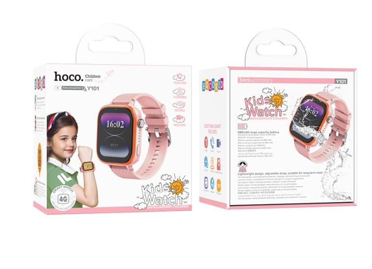 Main image of Hoco Y101 Kids GPS/680 мАч/4G (розовый)