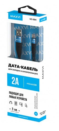 Main image of Maxvi MC-05M для MicroUSB 2.0A (1м)