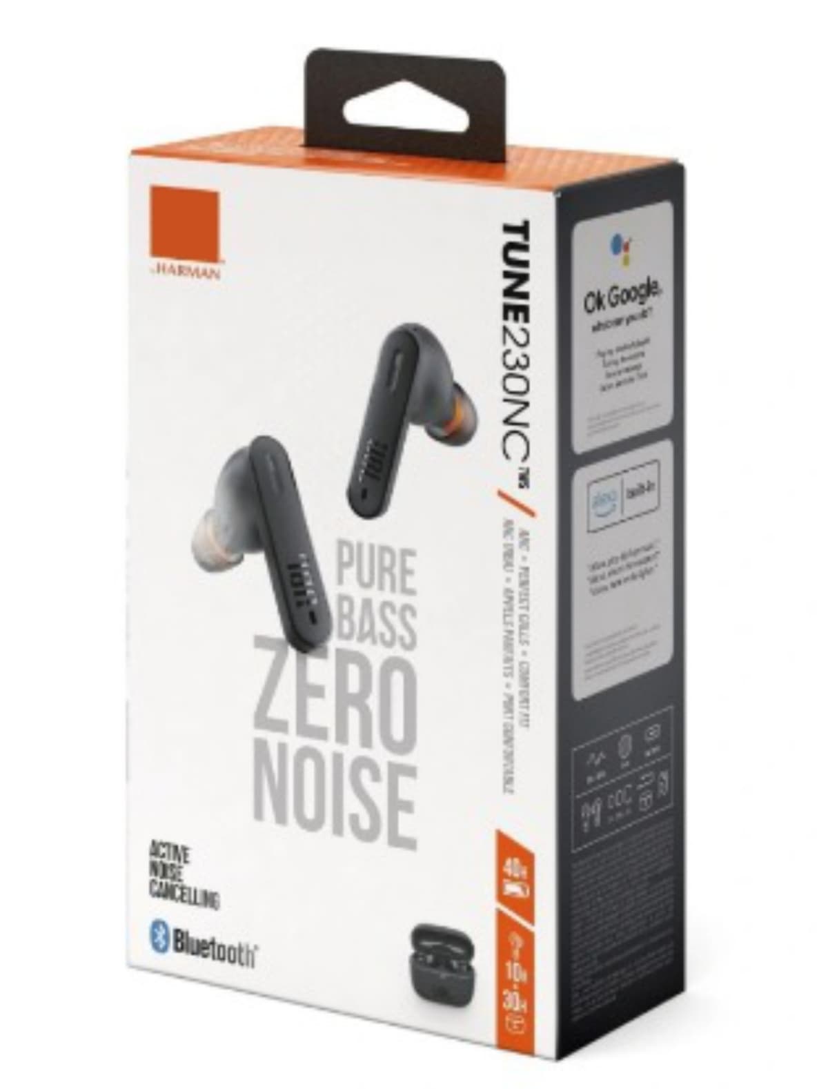 FCO Tune 230NC : Pure Bass , BT 5.2 , емк.акб 35/350 mAh , IPX4 , 2 микр. (черный)