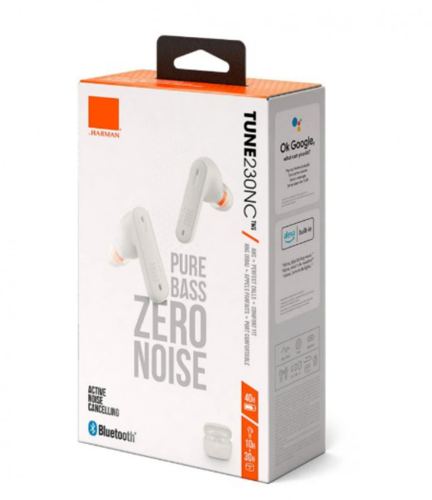 Main image of FCO Tune 230NC : Pure Bass , BT 5.2 , емк.акб 35/350 mAh , IPX4 , 2 микр. (белый)