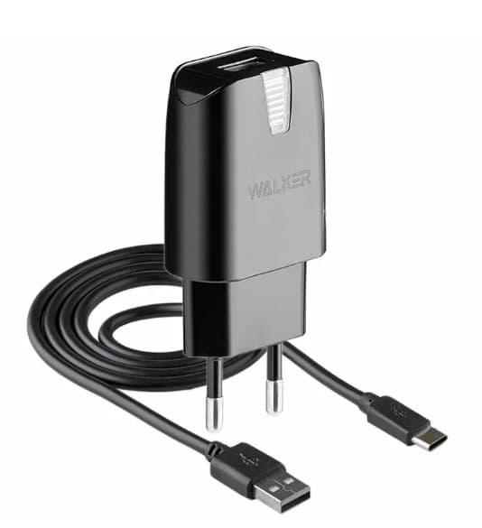Main image of WALKER WH-21 1USB, 2.1A для MicroUSB (черный)
