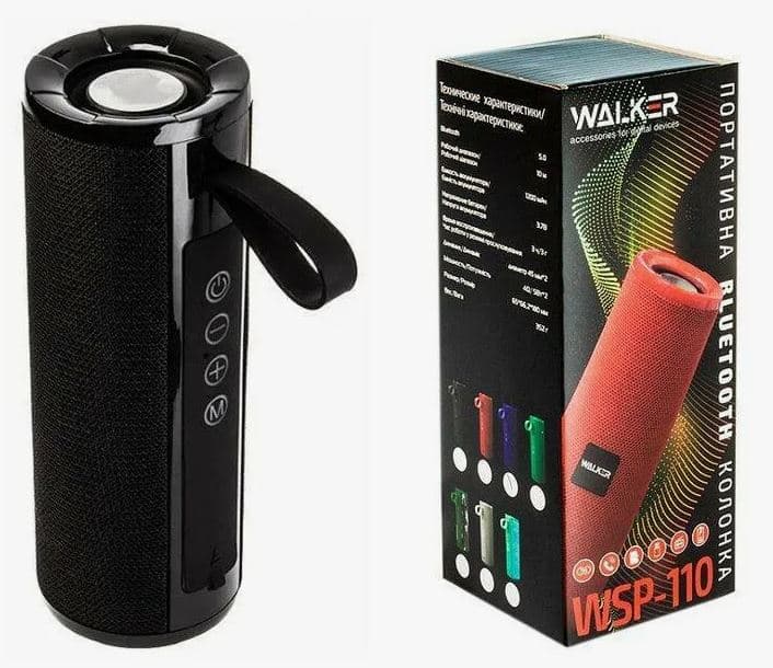 Main image of WALKER WSP-110 BT5.0 / 5W*2, 1200mAh (черный)