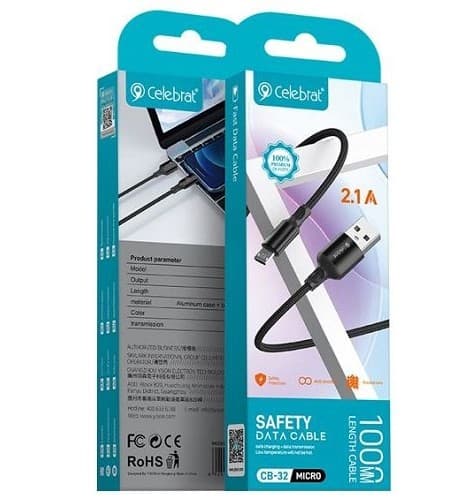 Main image of Celebrat CB-32 для microUSB 3A (1м)