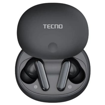 Main image of Tecno True 1 AIR: ANC+ENC, игровой режим , ВТ5.4 , емк. акб 55/840 mAh, IPX5 , 3 микр.  (черный)