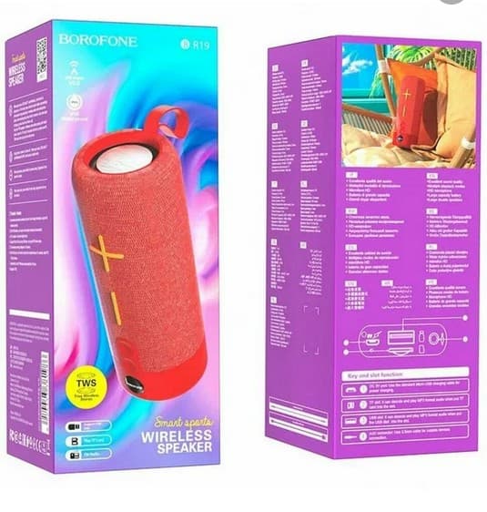 Main image of Borofone BR19 BT5.1 / 5W*2, 1200mAh (красный)