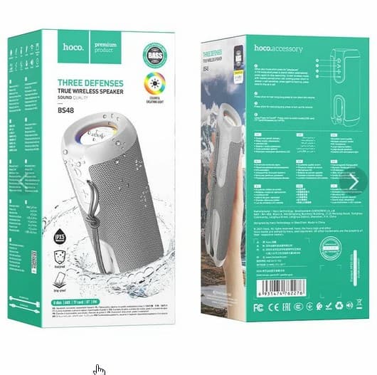 Hoco BS48 BT5.1 / 5W*2, 1200mAh (серый)