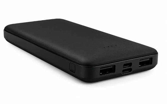 Main image of REELF RE03 10000mAh 2USB, 2.4A LED (черный)