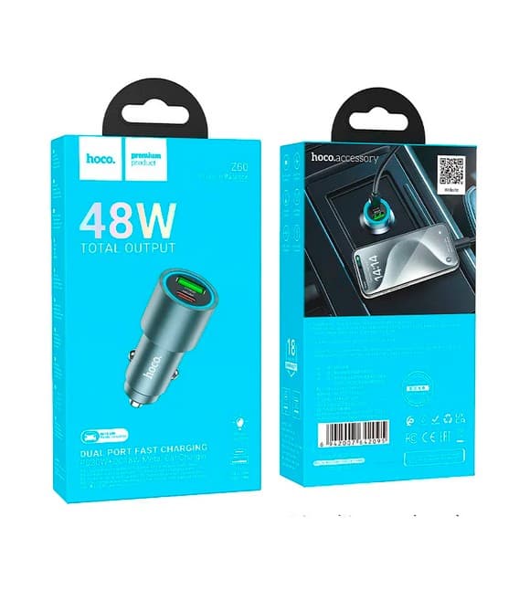 Main image of Hoco Z60 1USB+PD 48W (QC3.0 быстрая зарядка)