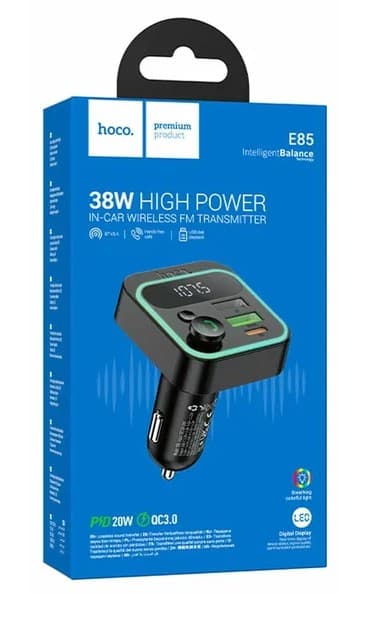 Main image of Hoco E85 Tiger , 1USB+PD 38W + QC3.0 Bluetooth 5.4