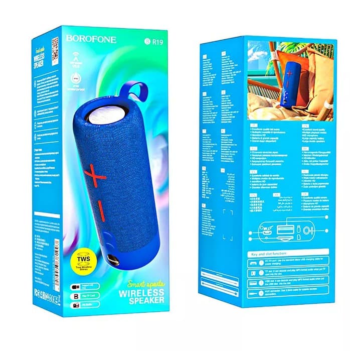 Borofone BR19 BT5.1 / 5W*2, 1200mAh (синий)