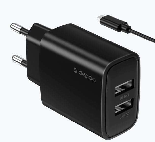 Main image of Deppa 2USB для Type-C (2.4А ) 11487