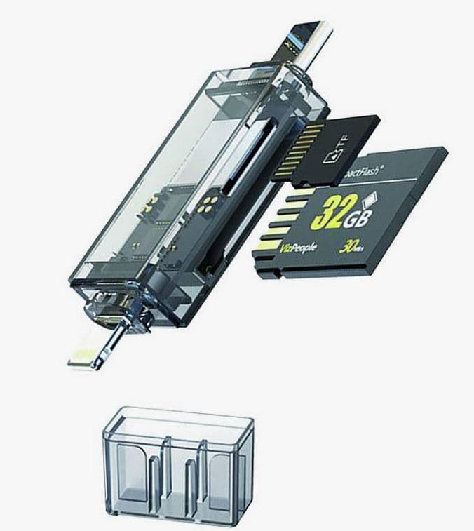 Main image of WALKER WCD-71 (sd/ microSD) Type-C-Lightning