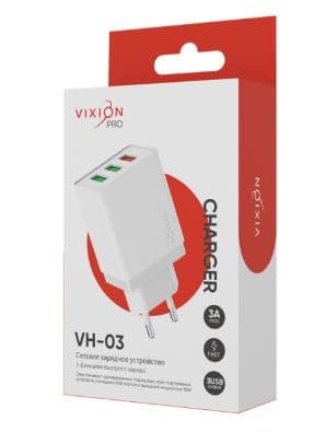 Main image of Vixion VH-03 1USB-3A/QC3.0+2USB-2.1A (3USB)