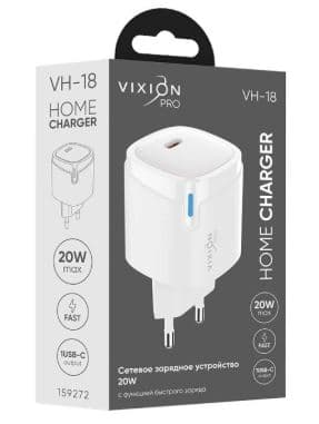 Main image of Vixion VH-18 1PD, 20W, 3A/QC3.0 (быстрая зарядка)
